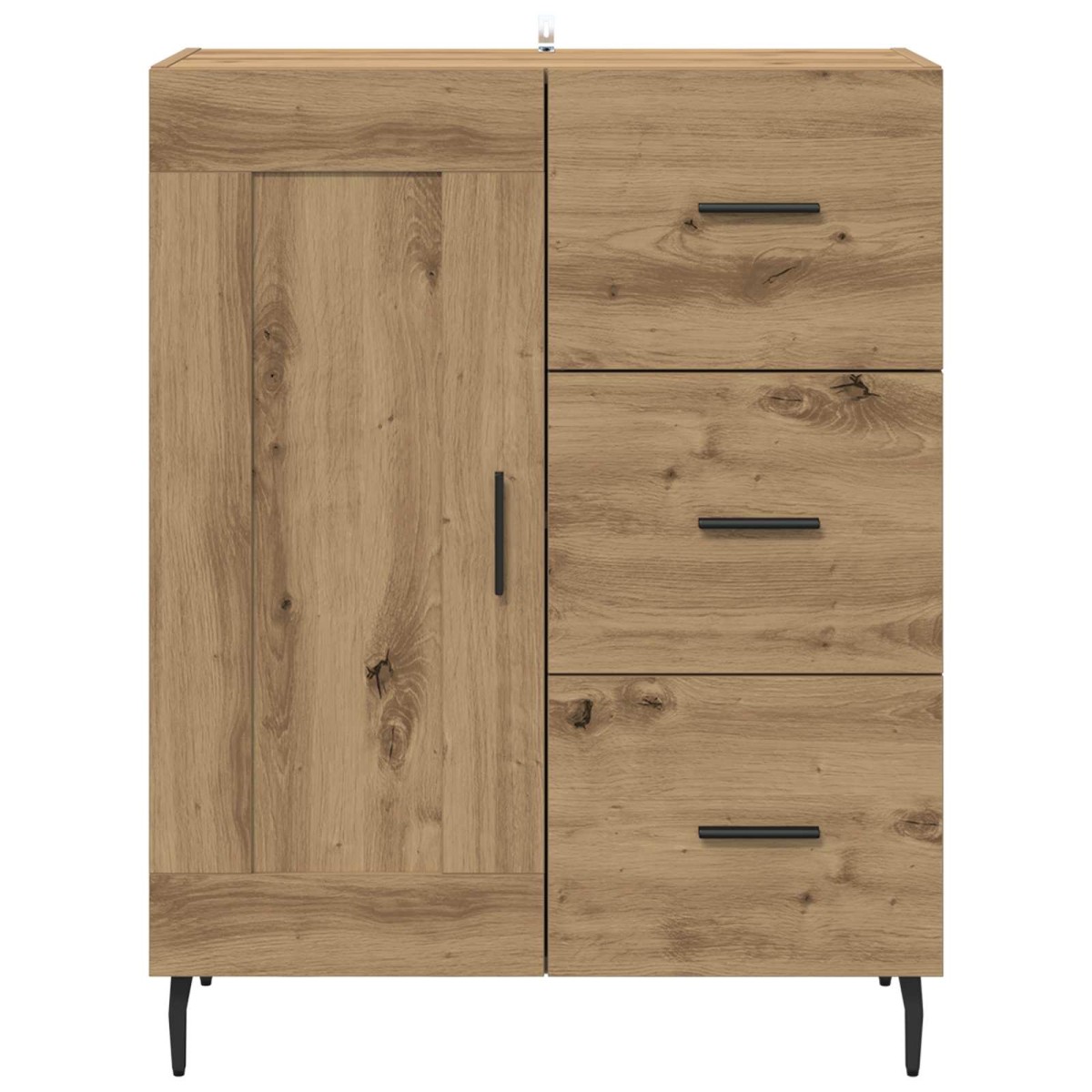 vidaXL Πλαϊνό γραφείο Artisan Oak 69,5 x 34 x 90 εκ.