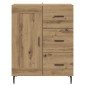 vidaXL Πλαϊνό γραφείο Artisan Oak 69,5 x 34 x 90 εκ.