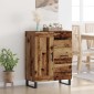 vidaXL Πλαϊνό γραφείο με συρτάρι Παλιό Ξύλο 69,5 x 34 x 90 εκ.