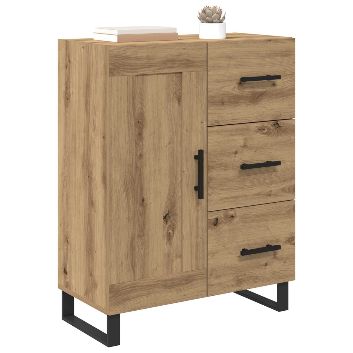 vidaXL Πλαϊνό γραφείο Artisan Oak 69,5 x 34 x 90 εκ.