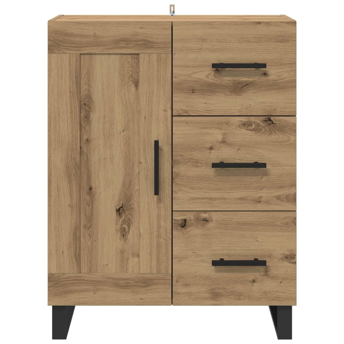 vidaXL Πλαϊνό γραφείο Artisan Oak 69,5 x 34 x 90 εκ.