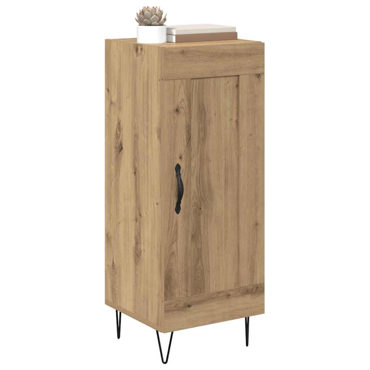 vidaXL Πλαϊνό γραφείο Artisan Oak 34,5 x 34 x 90 εκ.