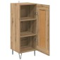 vidaXL Πλαϊνό γραφείο Artisan Oak 34,5 x 34 x 90 εκ.