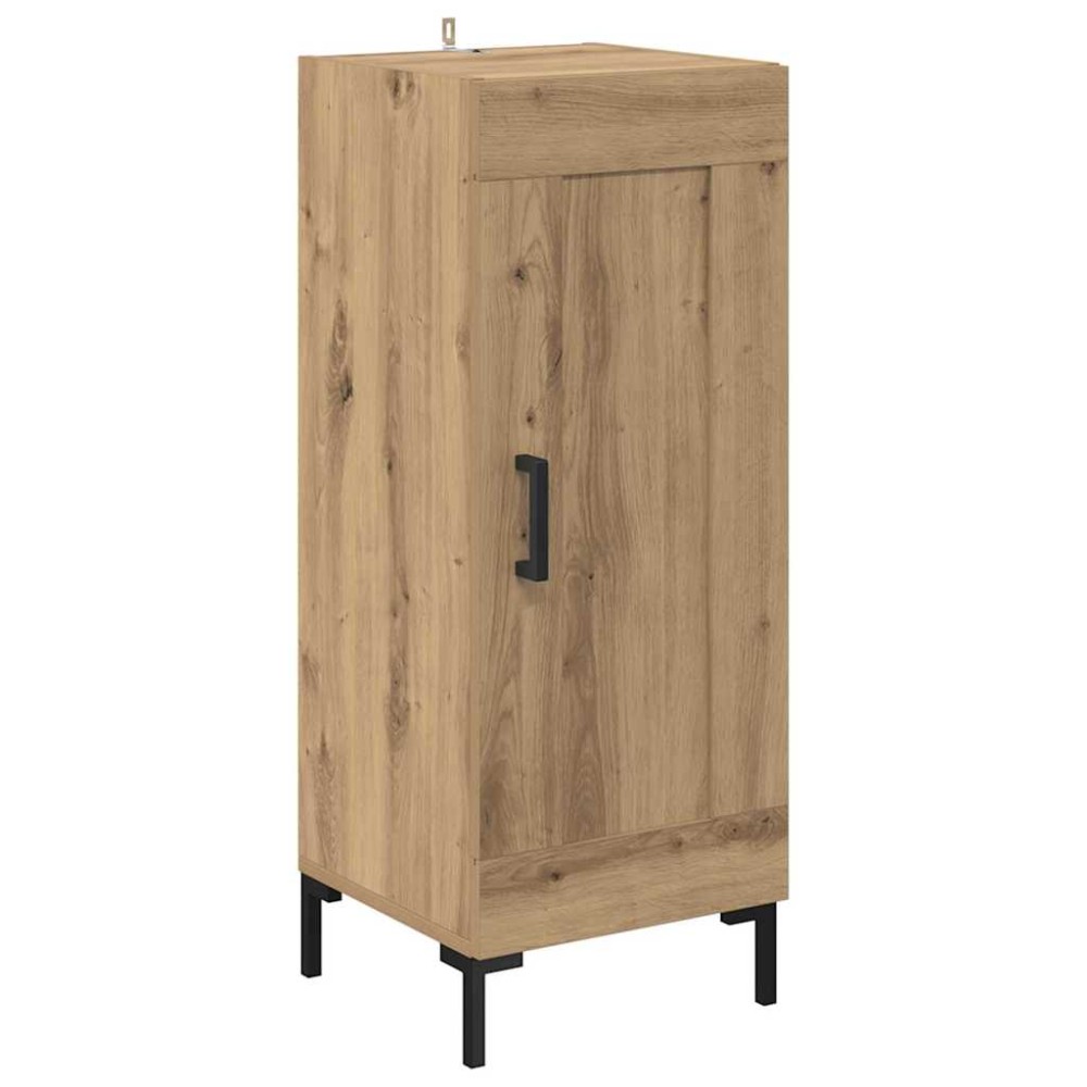 vidaXL Πλαϊνό γραφείο Olden Artisan Oak 34,5 x 34 x 90 εκ.