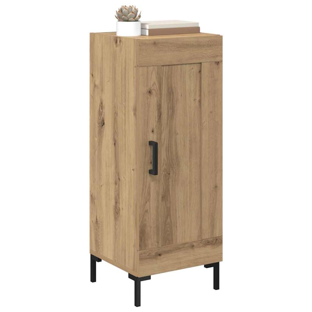 vidaXL Πλαϊνό γραφείο Olden Artisan Oak 34,5 x 34 x 90 εκ.