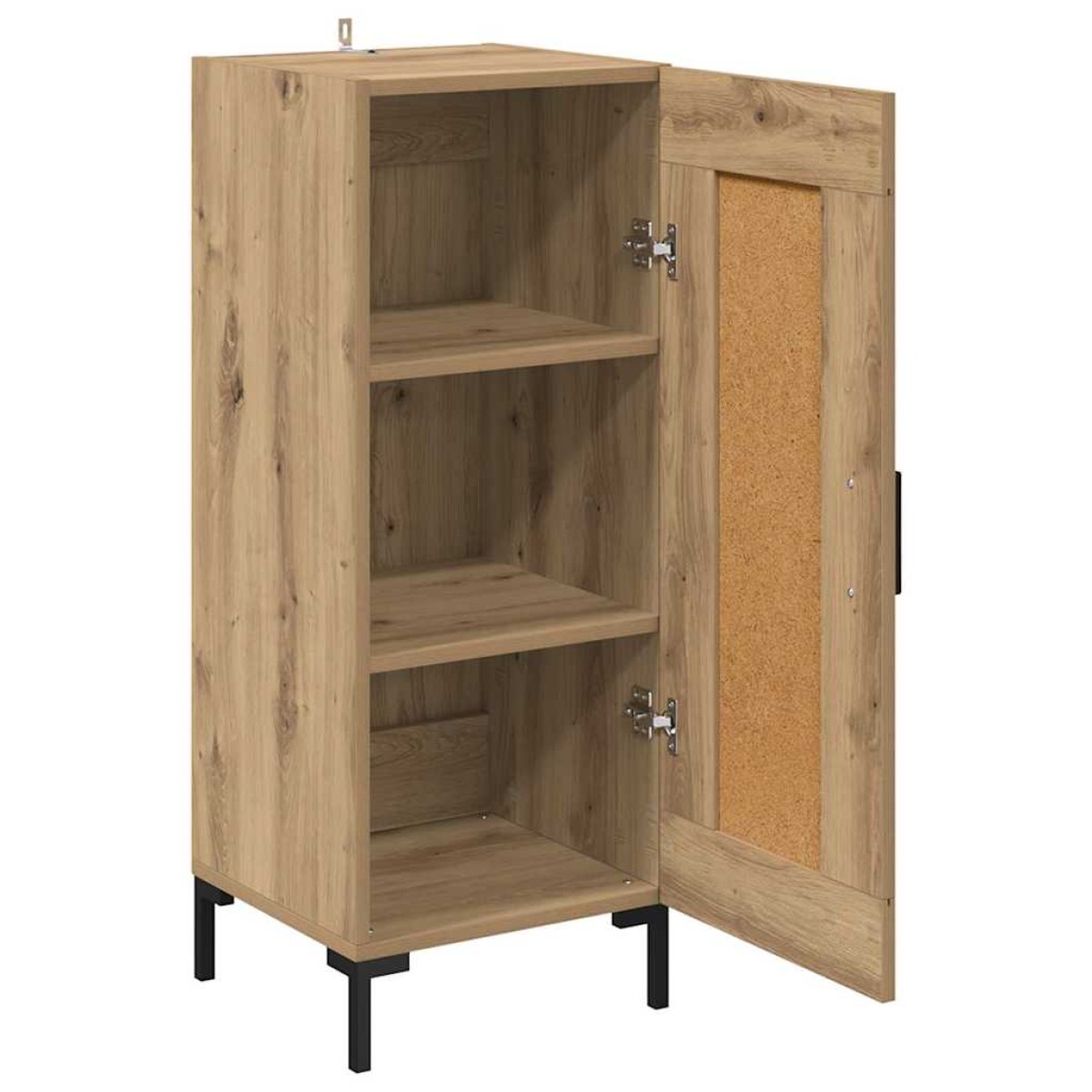 vidaXL Πλαϊνό γραφείο Olden Artisan Oak 34,5 x 34 x 90 εκ.