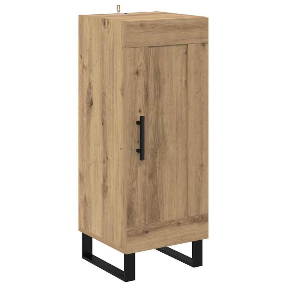 vidaXL Πλαϊνό γραφείο Artisan Oak 34,5 x 34 x 90 εκ.
