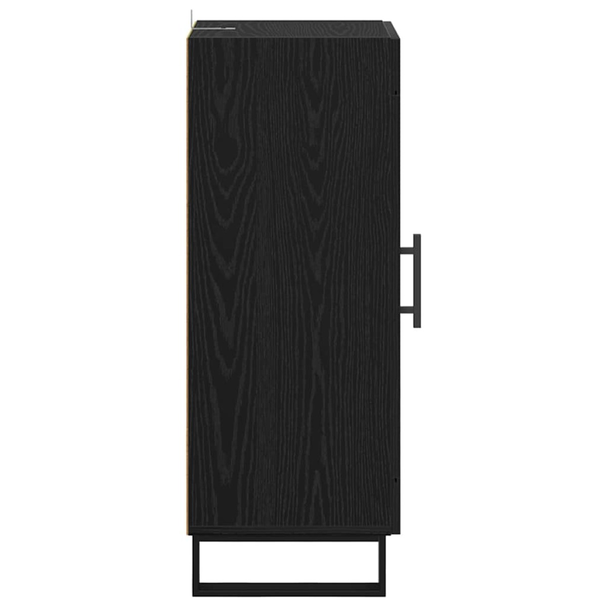 vidaXL Πλαϊνό γραφείο Μαύρη Οξυά 34,5 x 34 x 90 εκ.