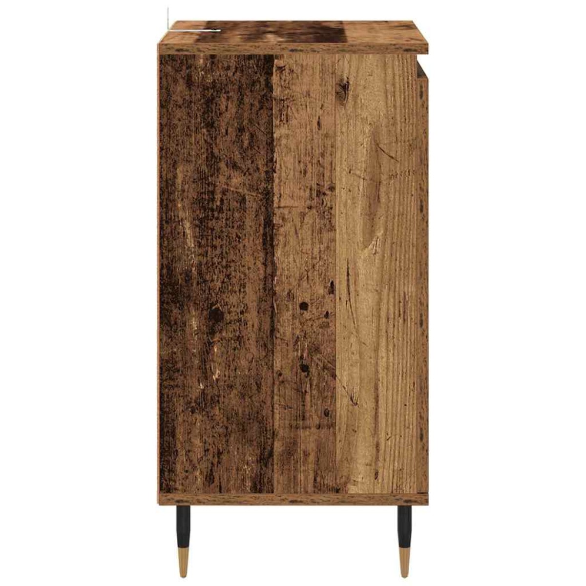 vidaXL Πλαϊνό γραφείο 2 τμχ. Παλιό Ξύλο 40 x 35 x 70 εκ.