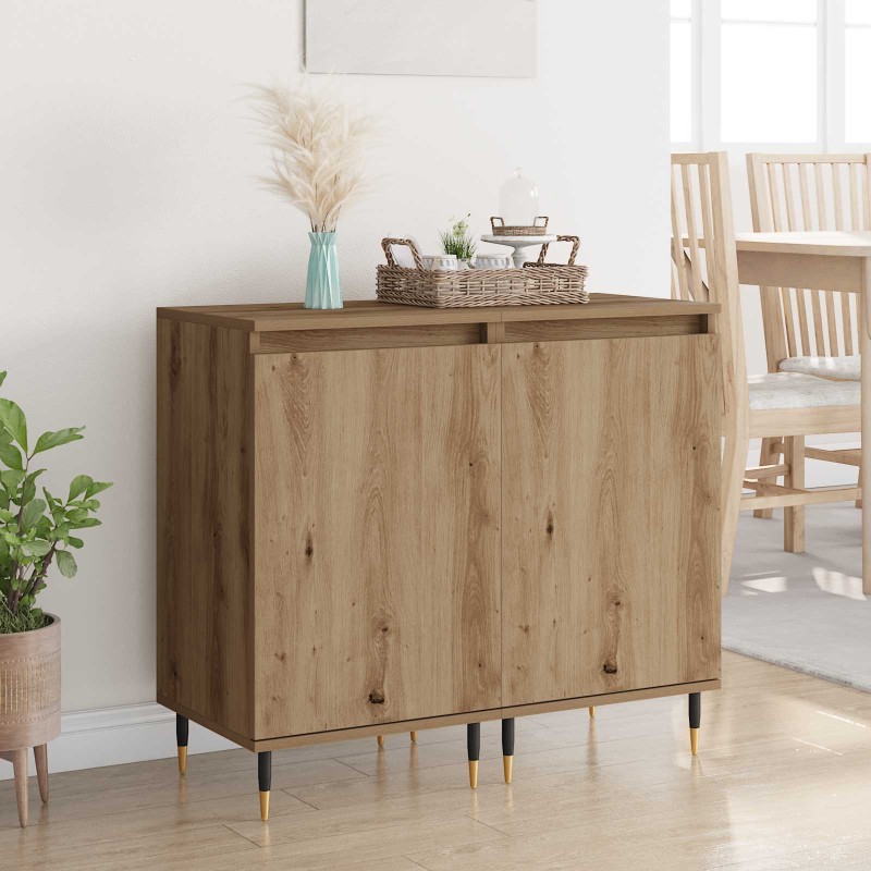 vidaXL Πλαϊνό γραφείο 2 τμχ. Artisan Oak 40 x 35 x 70 εκ.
