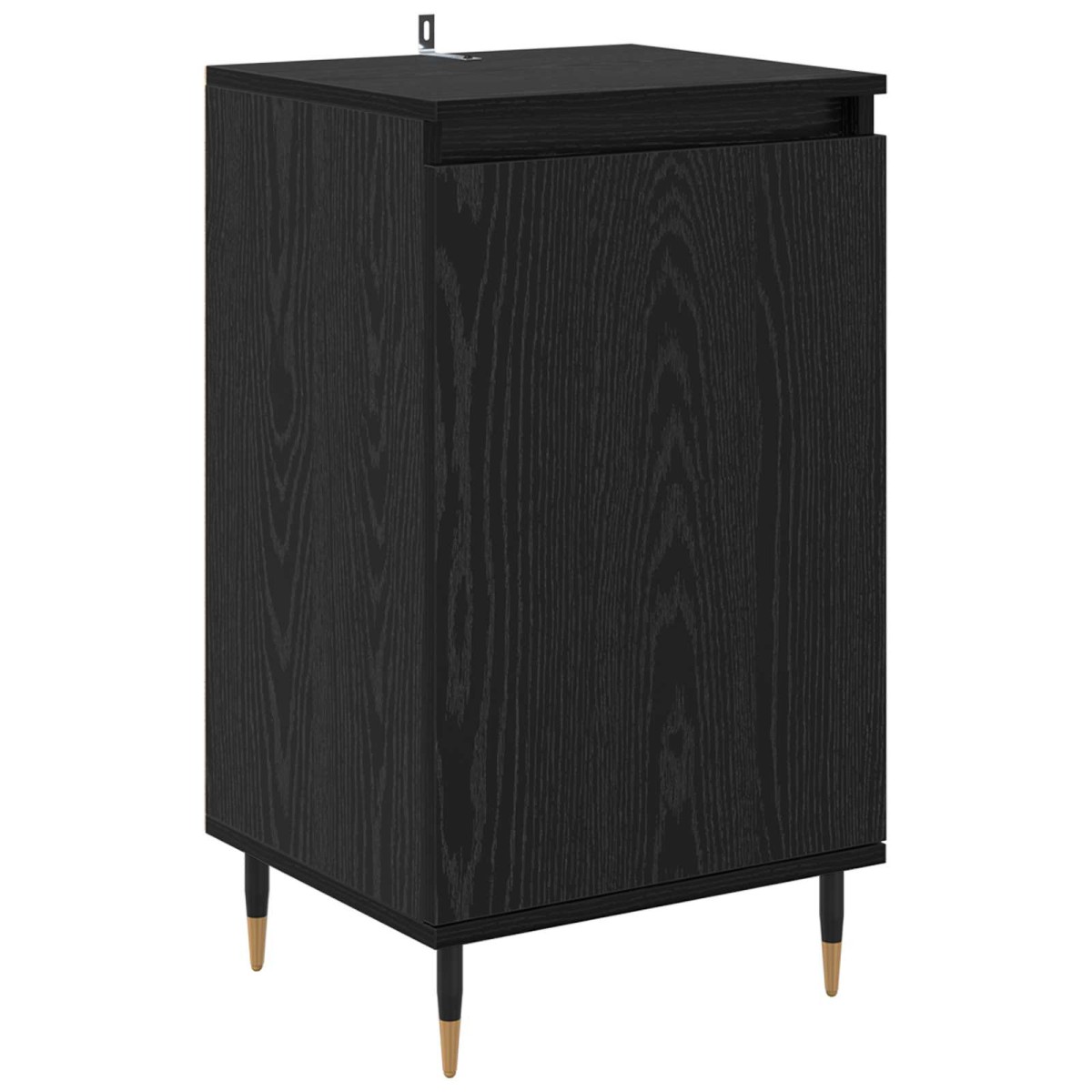 vidaXL Πλαϊνό γραφείο 2 τμχ. Μαύρη Οξυά 40 x 35 x 70 εκ.
