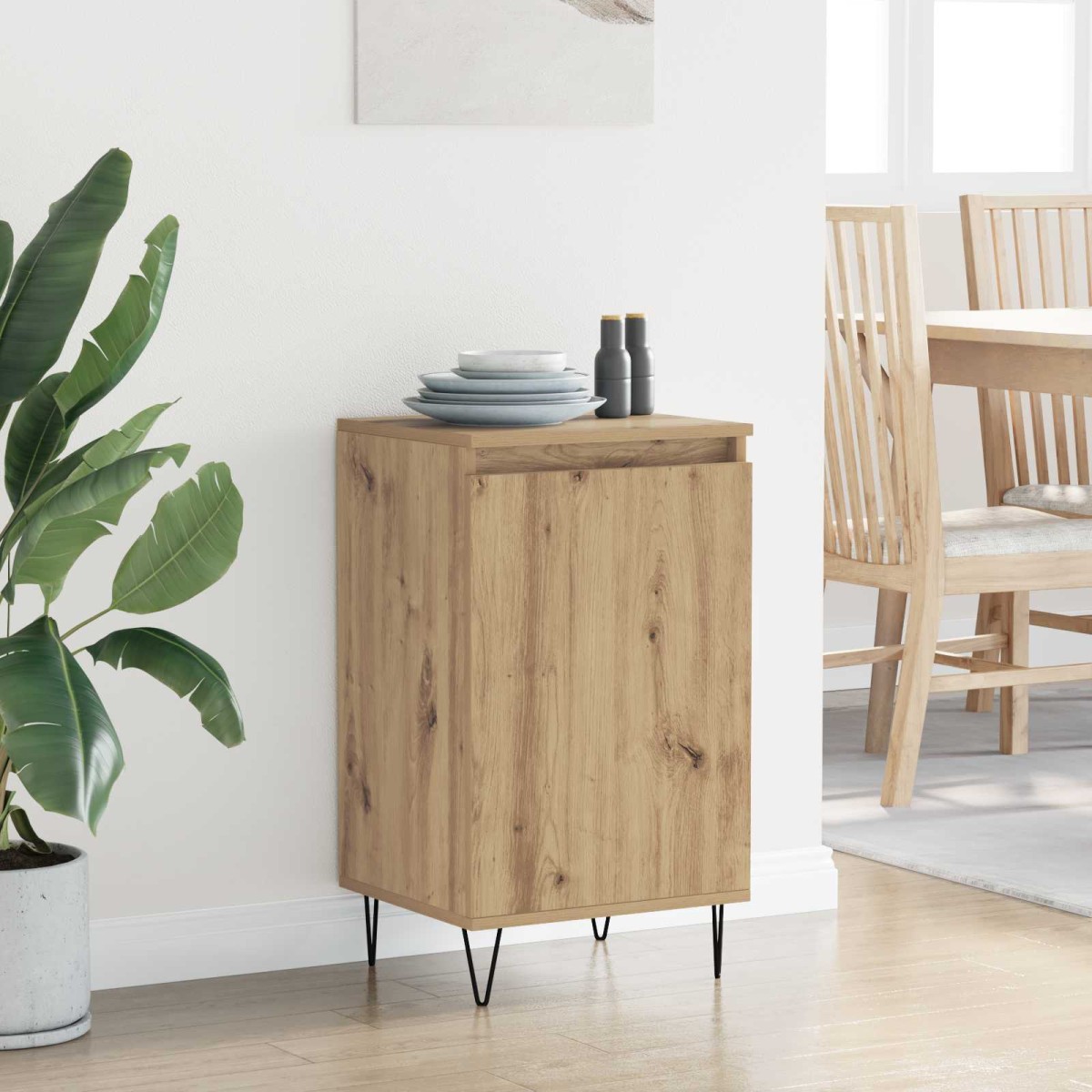vidaXL Πλαϊνό γραφείο Artisan Oak 40 x 35 x 70 εκ. Επεξεργασμένο Ξύλο