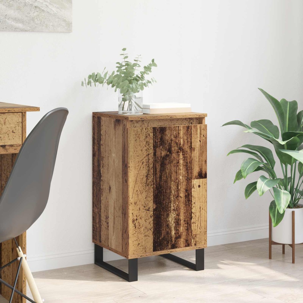 vidaXL Πλαϊνό γραφείο Παλιό ξύλο 40 x 35 x 70 εκ. Επεξεργασμένο Ξύλο