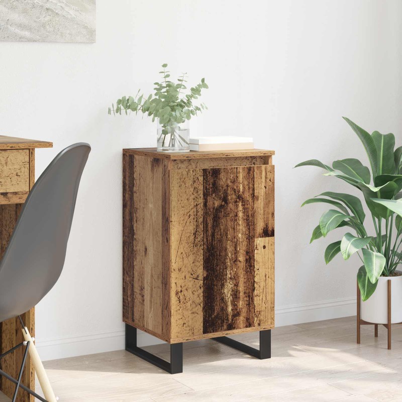 vidaXL Πλαϊνό γραφείο Παλιό ξύλο 40 x 35 x 70 εκ. Επεξεργασμένο Ξύλο