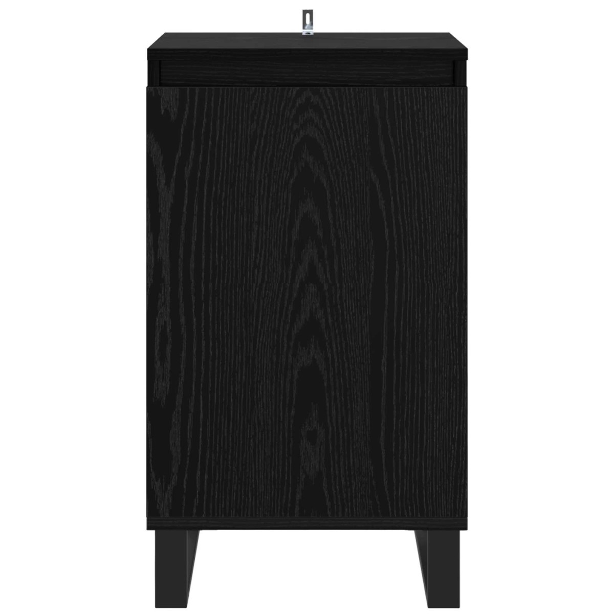 vidaXL Πλαϊνό γραφείο Μαύρη Οξυά 40 x 35 x 70 εκ. Επεξεργασμένο Ξύλο