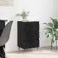 vidaXL Πλαϊνό γραφείο Μαύρη δρυς 35 x 40 x 70 εκ. Επεξεργασμένο Ξύλο