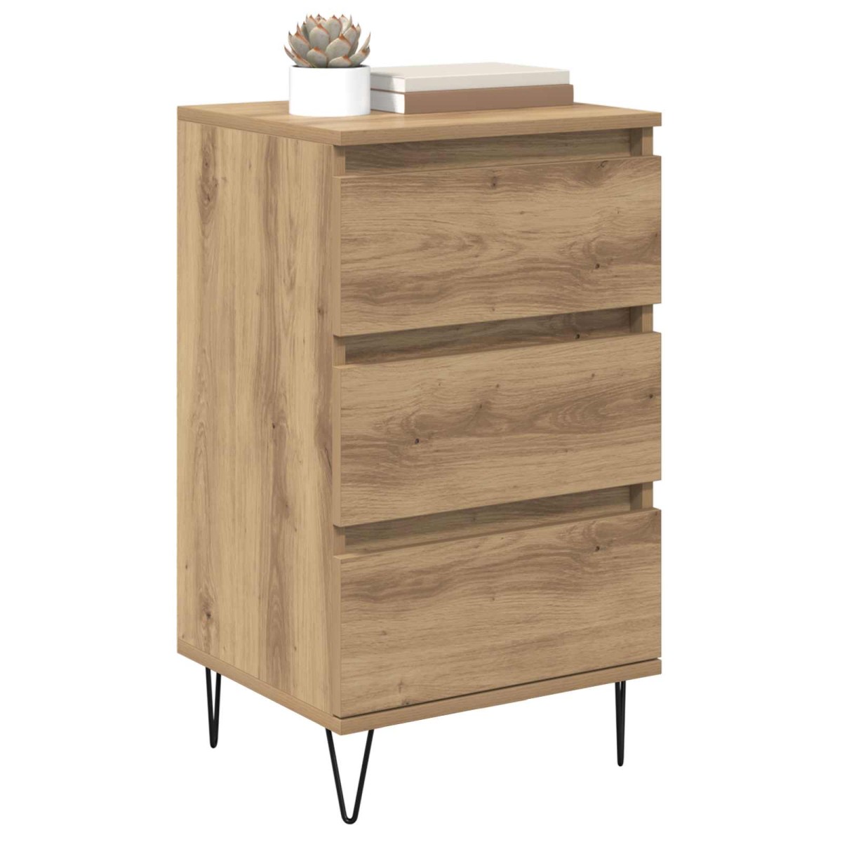 vidaXL Πλαϊνό γραφείο Artisan Oak 40 x 35 x 70 εκ.