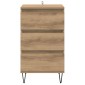 vidaXL Πλαϊνό γραφείο Artisan Oak 40 x 35 x 70 εκ.