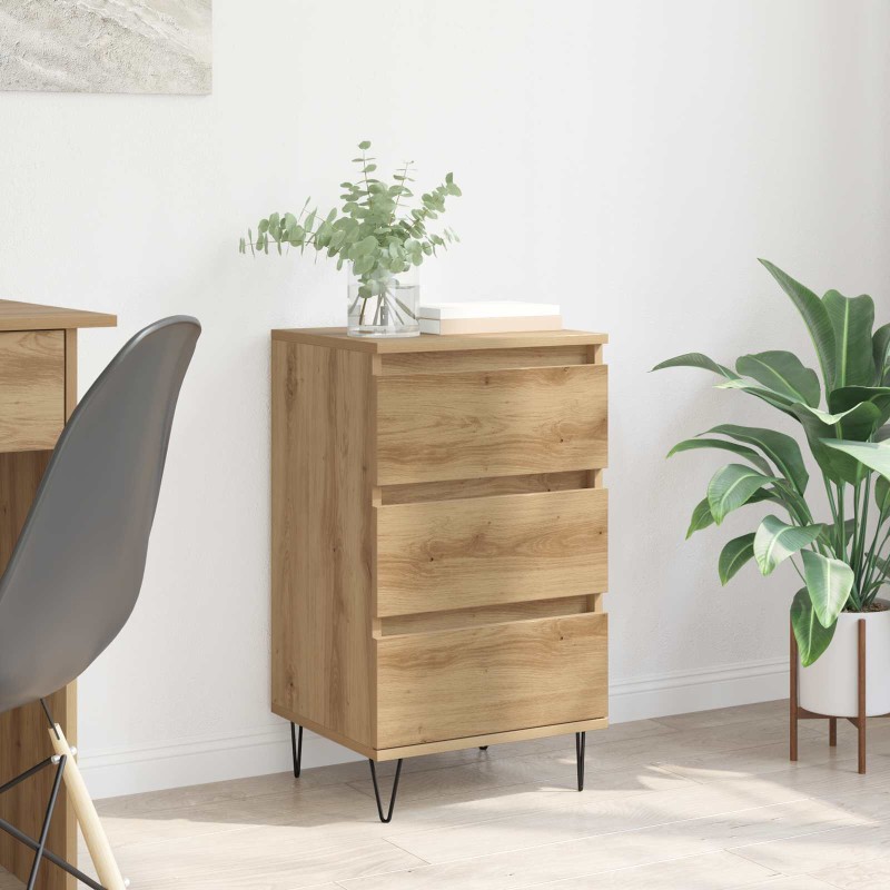 vidaXL Πλαϊνό γραφείο Artisan Oak 40 x 35 x 70 εκ.