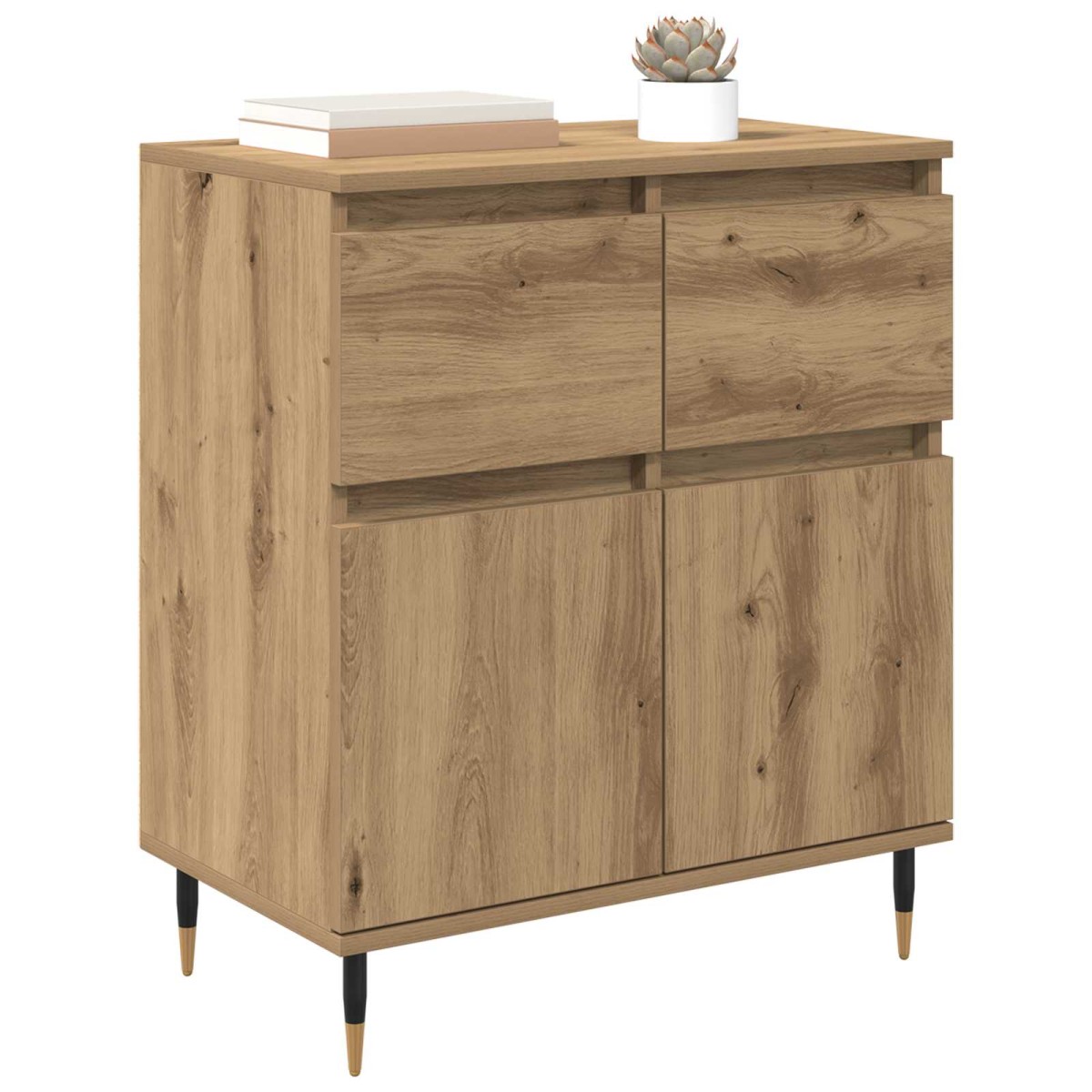 vidaXL Πλαϊνό γραφείο Artisan Oak 60 x 35 x 70 cm