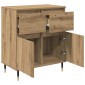 vidaXL Πλαϊνό γραφείο Artisan Oak 60 x 35 x 70 cm