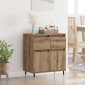 vidaXL Πλαϊνό γραφείο Artisan Oak 60 x 35 x 70 cm