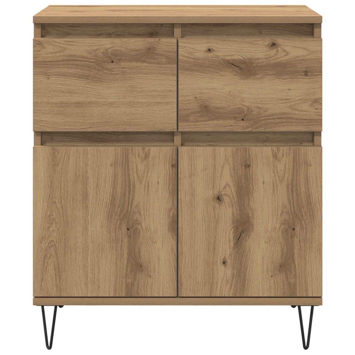 vidaXL Πλαϊνό γραφείο Artisan Oak 60 x 35 x 70 cm