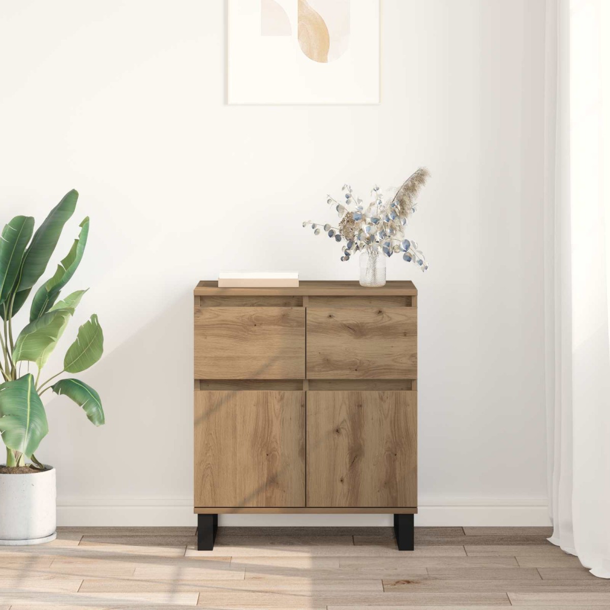 vidaXL Πλαϊνό γραφείο Artisan Oak 60 x 35 x 70 cm