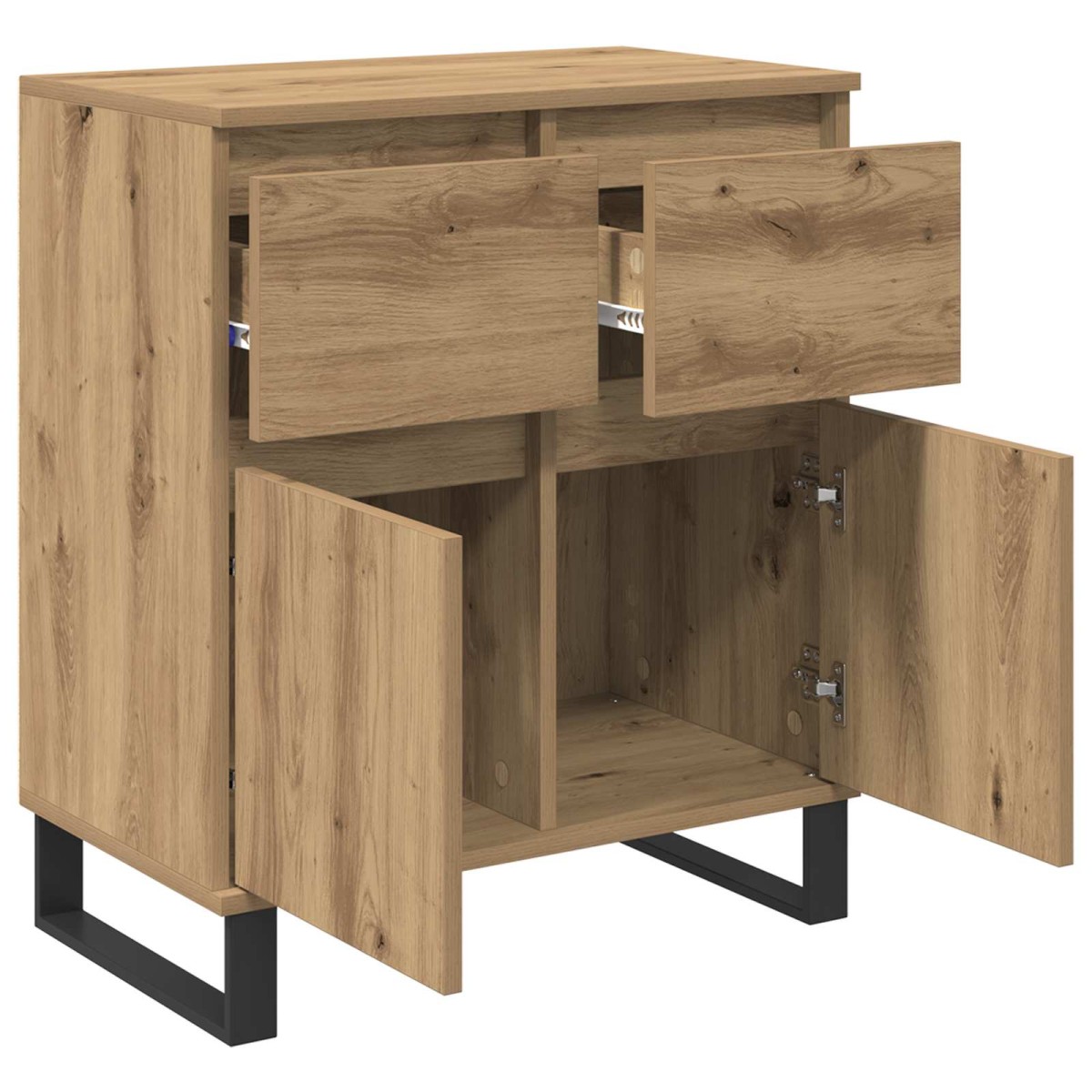 vidaXL Πλαϊνό γραφείο Artisan Oak 60 x 35 x 70 cm