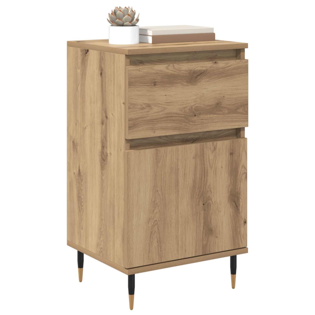 vidaXL Πλαϊνό γραφείο Artisan Oak 40 x 35 x 70 εκ.