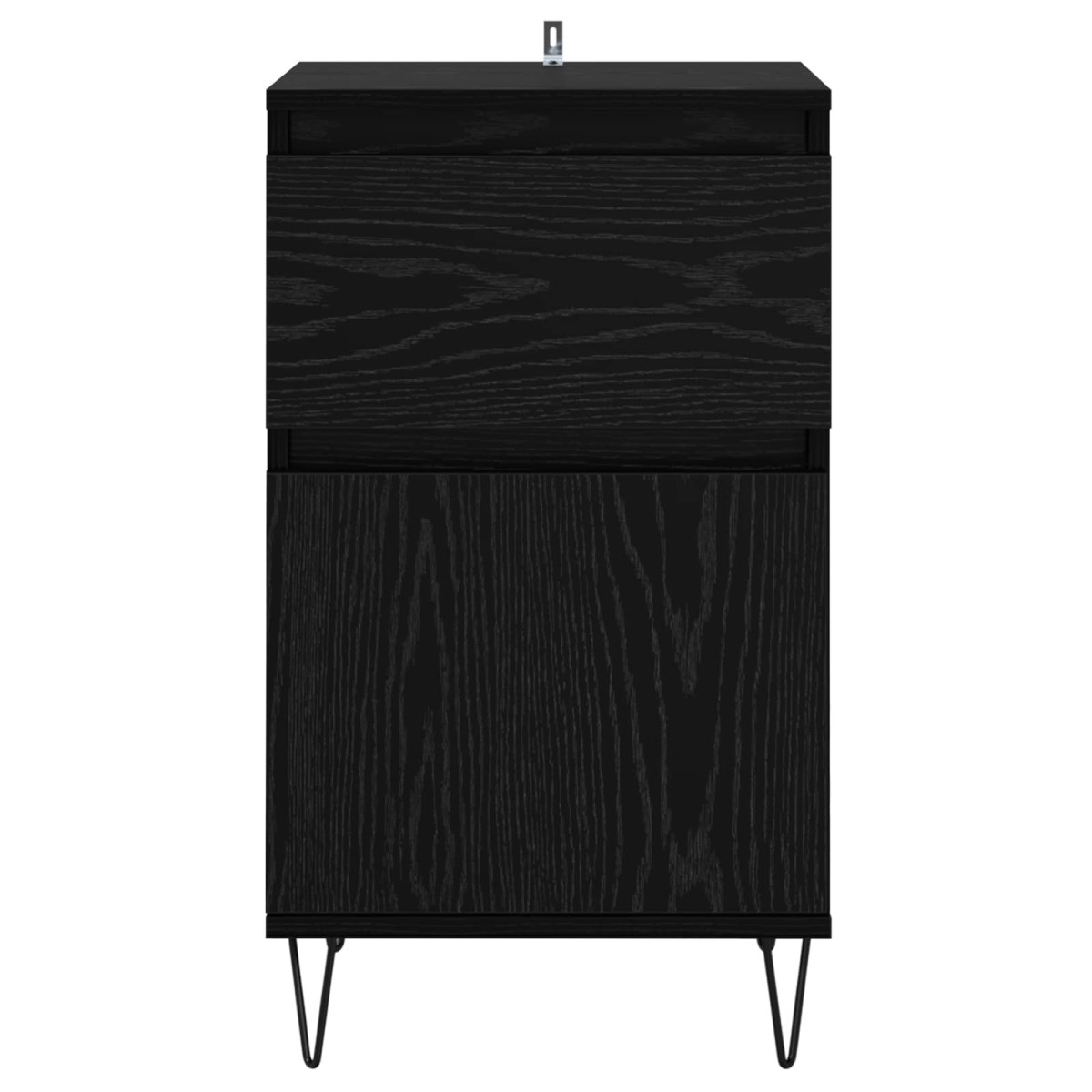 vidaXL Πλαϊνό γραφείο Μαύρη δρυς 35 x 40 x 70 εκ. Επεξεργασμένο Ξύλο