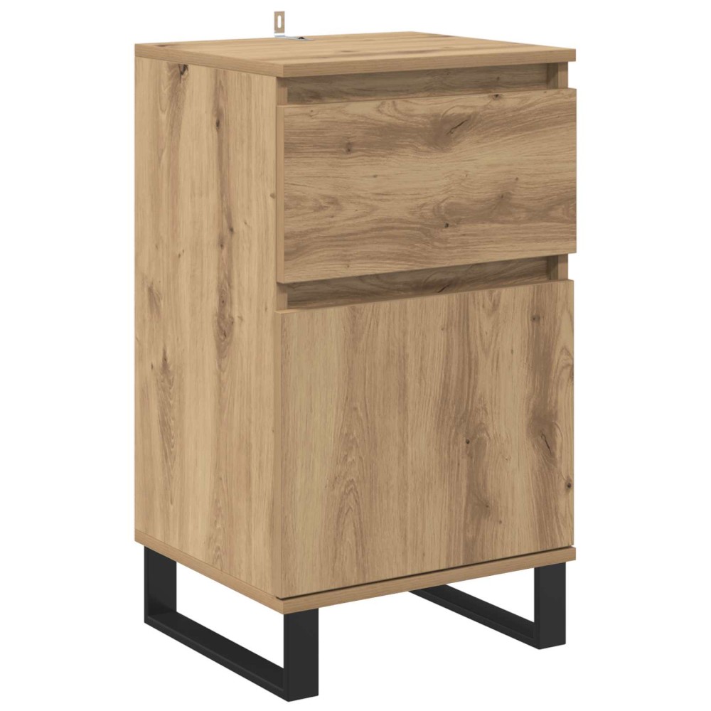 vidaXL Πλαϊνό γραφείο artisan δρυς 35 x 40 x 70 εκ. Επεξεργασμένο Ξύλο