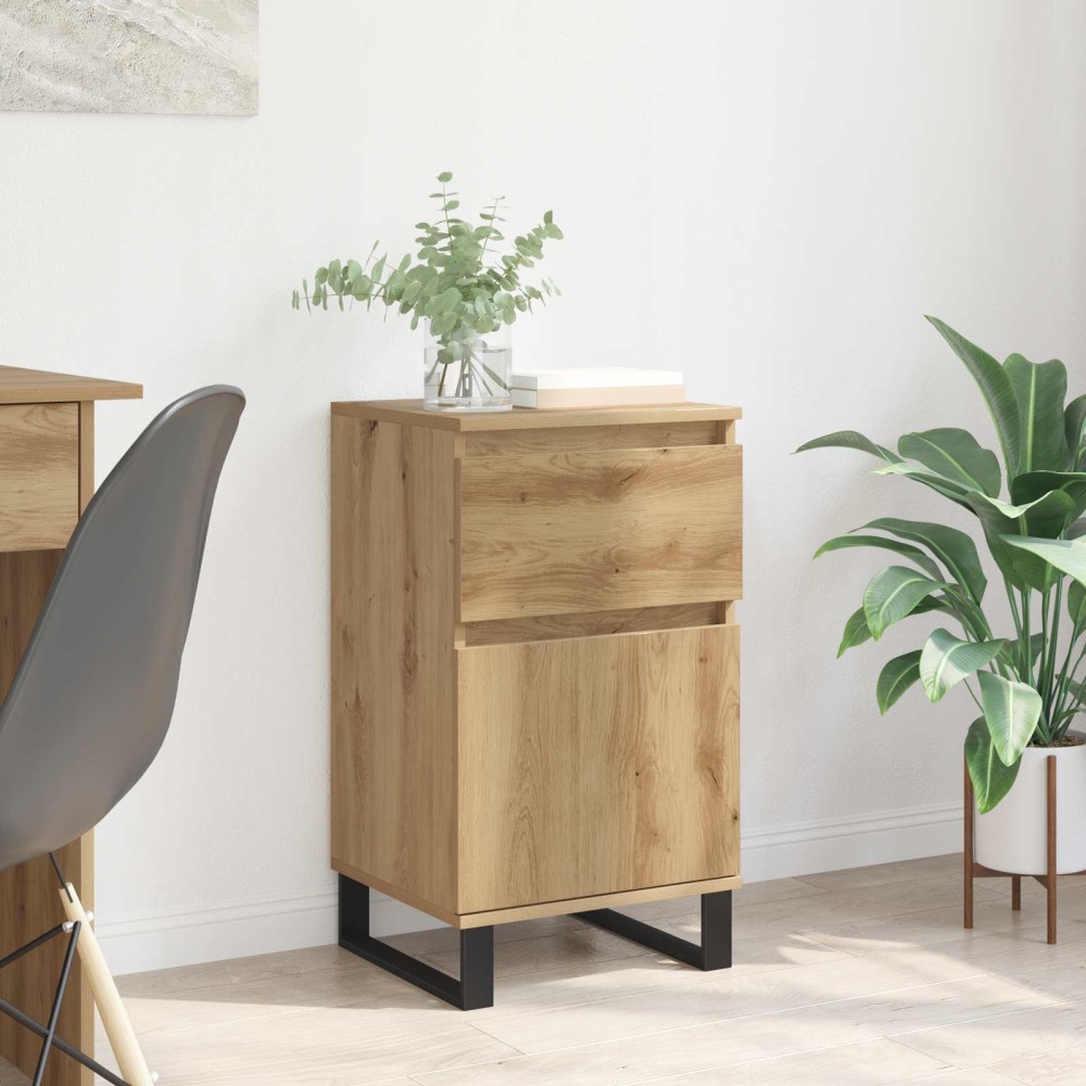 vidaXL Πλαϊνό γραφείο artisan δρυς 35 x 40 x 70 εκ. Επεξεργασμένο Ξύλο