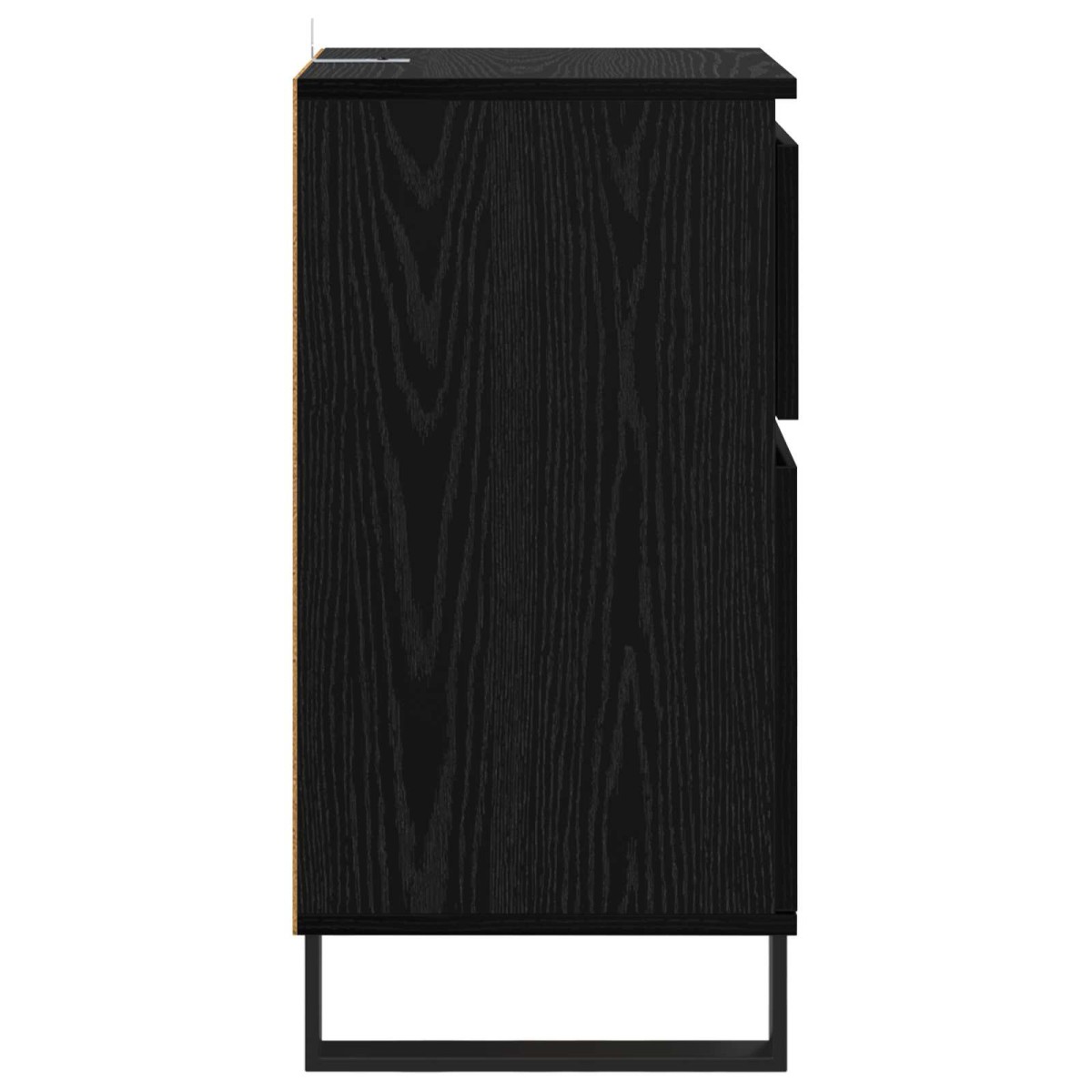 vidaXL Πλαϊνό γραφείο Μαύρη δρυς 35 x 40 x 70 εκ. Επεξεργασμένο Ξύλο