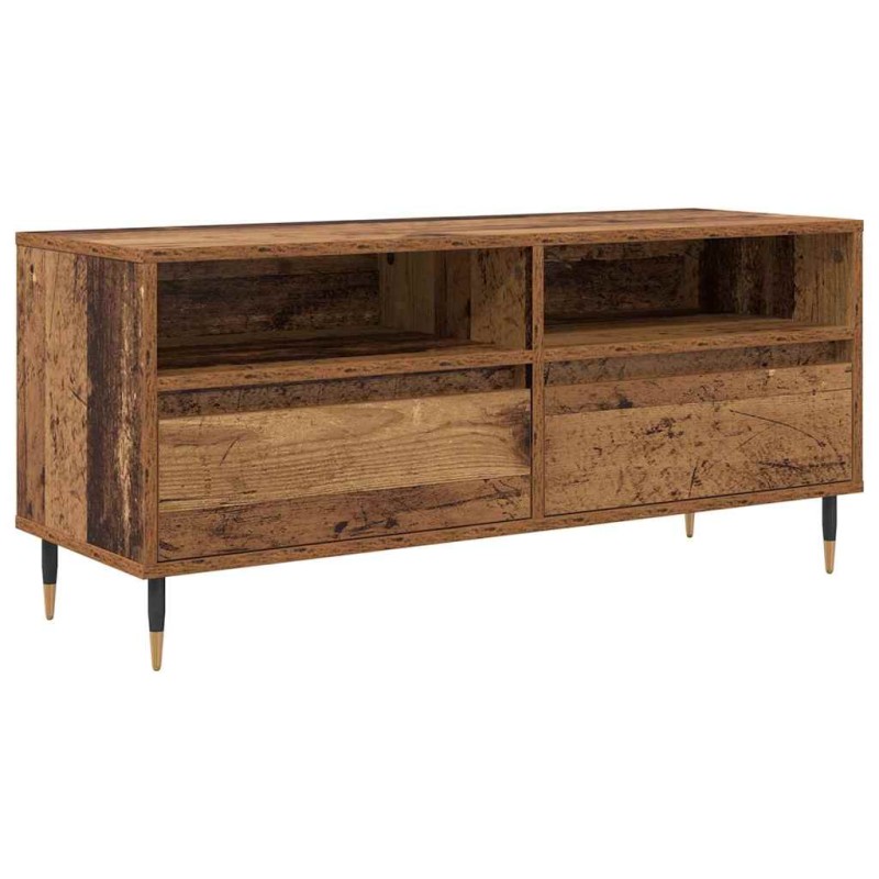 vidaXL Ντουλάπι TV με συρτάρι Παλιό Ξύλο 100 x 34,5 x 44,5 εκ.