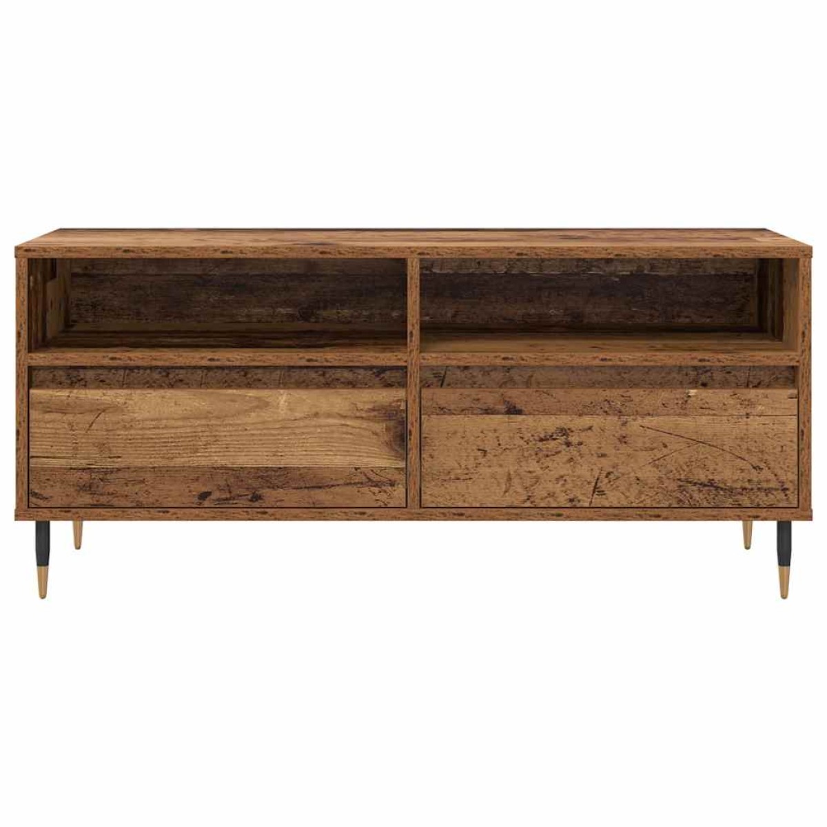 vidaXL Ντουλάπι TV με συρτάρι Παλιό Ξύλο 100 x 34,5 x 44,5 εκ.