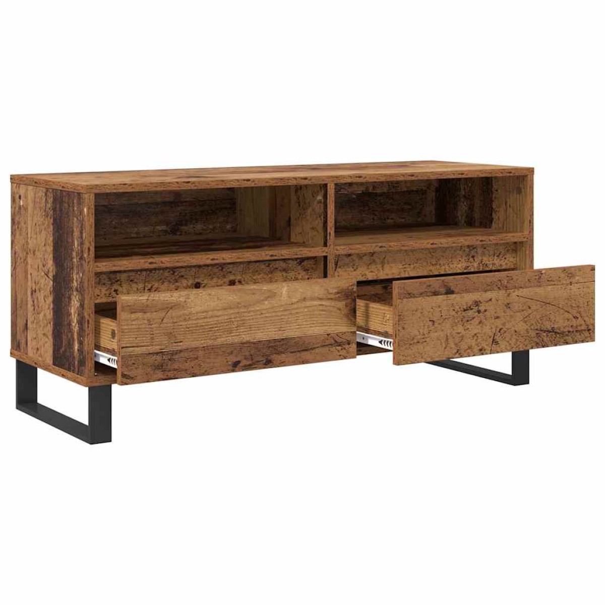 vidaXL Ντουλάπι TV με συρτάρι Παλιό Ξύλο 100 x 34,5 x 44,5 εκ.