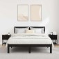 vidaXL Κομοδίνο 2 τεμ. Μαύρη Οξυά 34 x 35,5 x 45 εκ Επεξεργασμένο Ξύλο