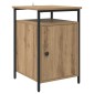vidaXL Κομοδίνο Artisan Oak 40 x 42 x 60 εκ. Επεξεργασμένο Ξύλο