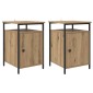 vidaXL Κομοδίνο 2 τεμ. Artisan Oak 40 x 42 x 60 εκ. Επεξεργασμένο Ξύλο