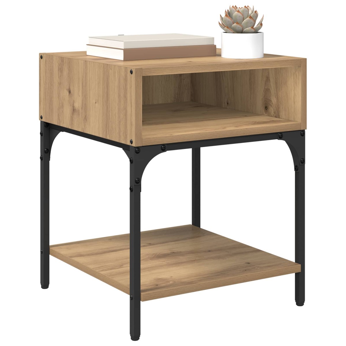 vidaXL Κομοδίνο Artisan Oak 40 x 40 x 50 cm Επεξεργασμένο Ξύλο