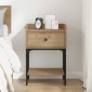 vidaXL Κομοδίνο Artisan Oak 40 x 29 x 60 εκ Επεξεργασμένο Ξύλο