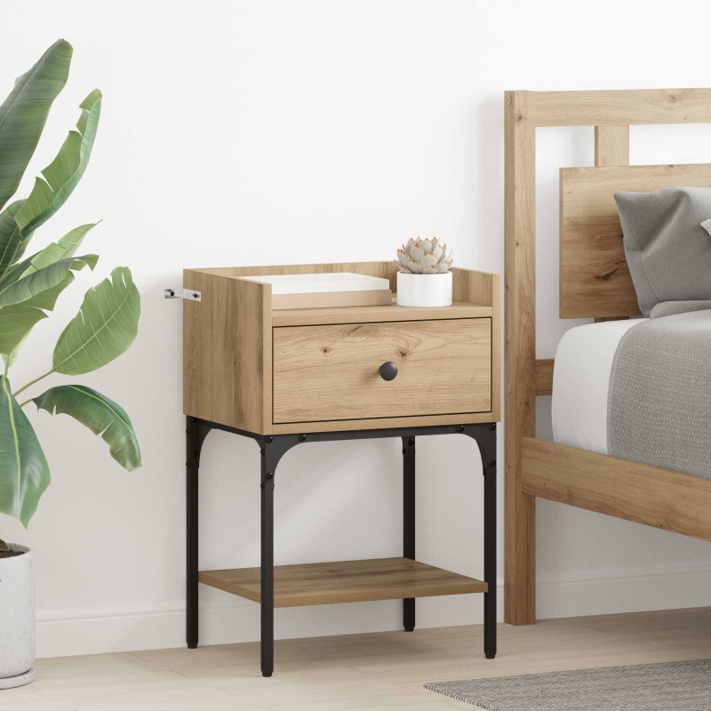 vidaXL Κομοδίνο Artisan Oak 40 x 29 x 60 εκ Επεξεργασμένο Ξύλο