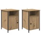 vidaXL Κομοδίνο 2 τεμ. Artisan Oak 40 x 42 x 60 εκ. Επεξεργασμένο Ξύλο