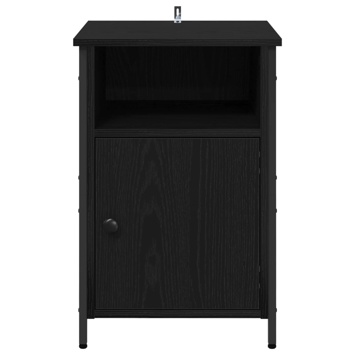 vidaXL Κομοδίνο Μαύρη Οξυά 40 x 42 x 60 εκ. Επεξεργασμένο Ξύλο