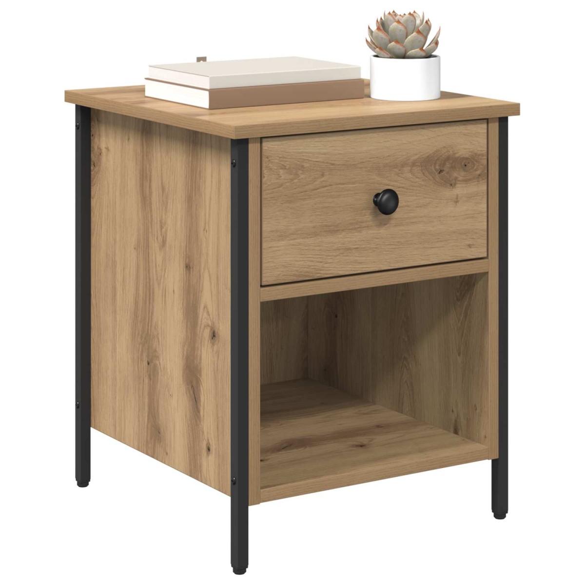 vidaXL Κομοδίνο Artisan Oak 40 x 42 x 50 cm Επεξεργασμένο Ξύλο