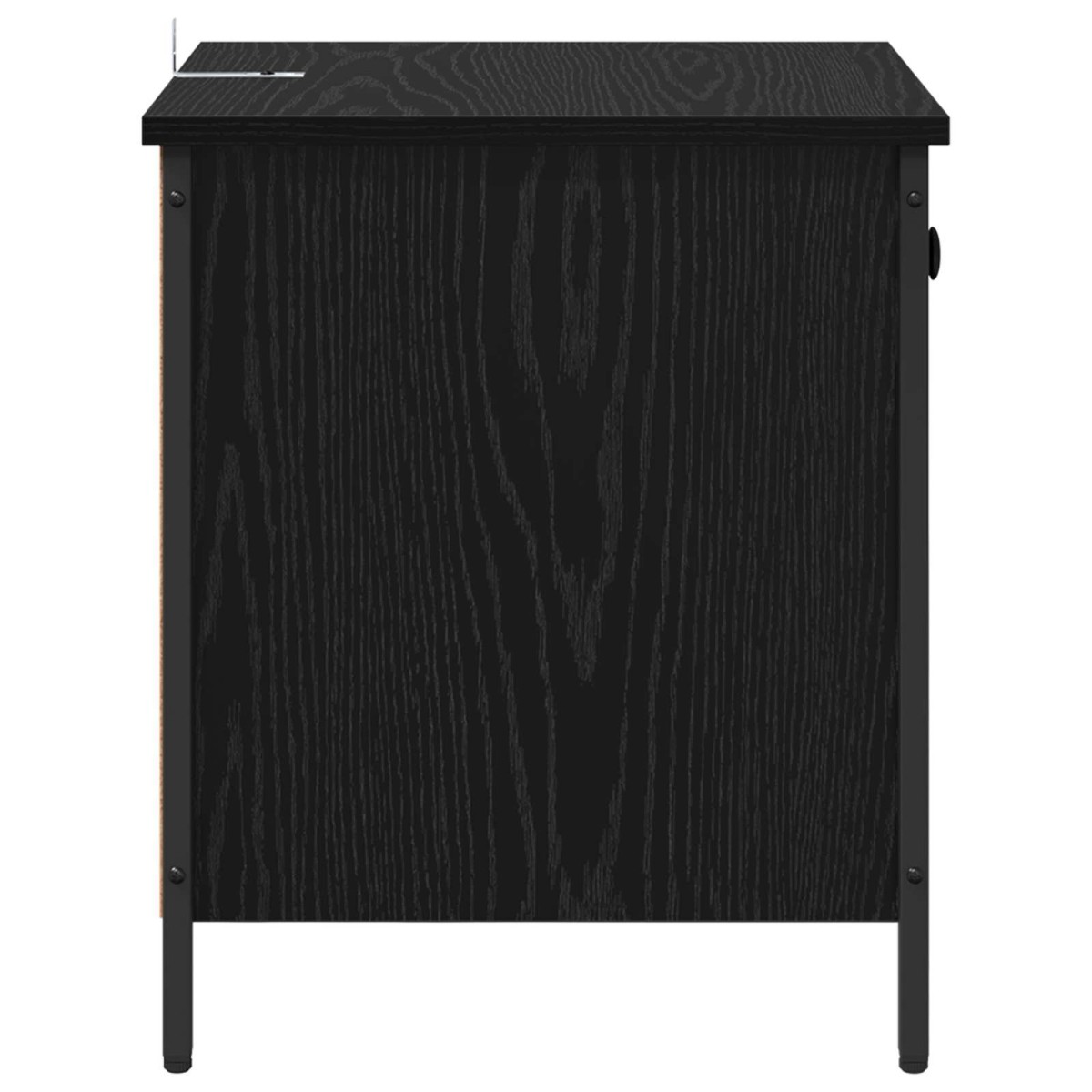 vidaXL Κομοδίνο Μαύρη Οξυά 40 x 42 x 50 cm Επεξεργασμένο Ξύλο