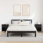 vidaXL Κομοδίνο 2 τμχ. Μαύρη Οξυά 40 x 42 x 50 cm Επεξεργασμένο Ξύλο