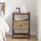 vidaXL Κομοδίνο Artisan Oak 40 x 42 x 56 εκ Επεξεργασμένο Ξύλο
