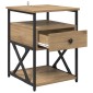 vidaXL Κομοδίνο Artisan Oak 40 x 42 x 55 εκ Επεξεργασμένο Ξύλο